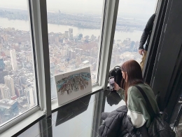 tekenen op Empire State Building